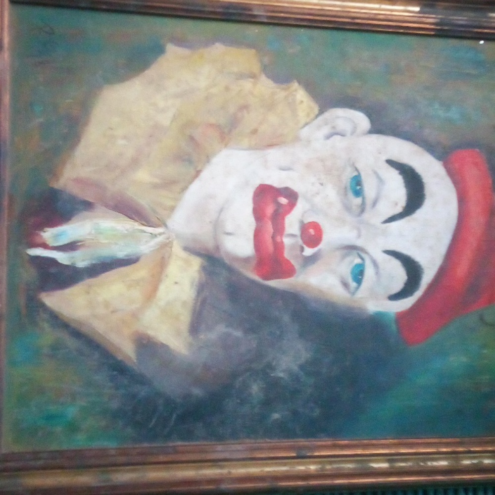 1978 clown painting artist R.G